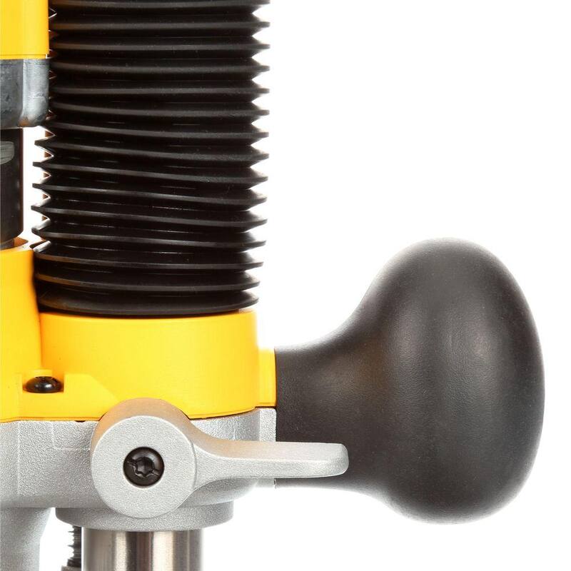 Kit combo de router fijo y de inmersión DEWALT de 2-1/4 HP con velocidad variable electrónica y arranque suave - DW618PK
