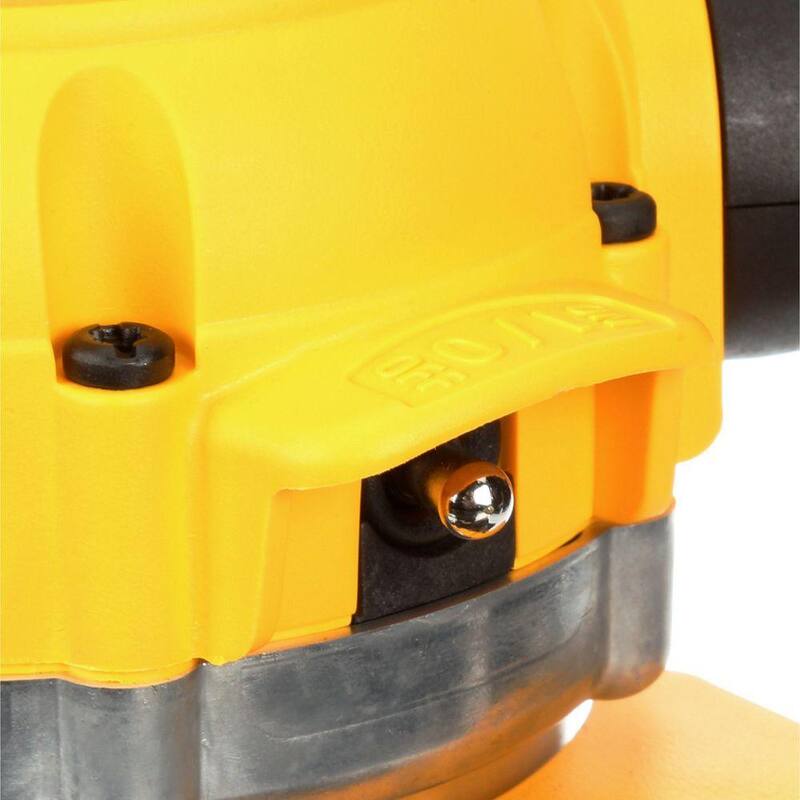 Kit combo de router fijo y de inmersión DEWALT de 2-1/4 HP con velocidad variable electrónica y arranque suave - DW618PK