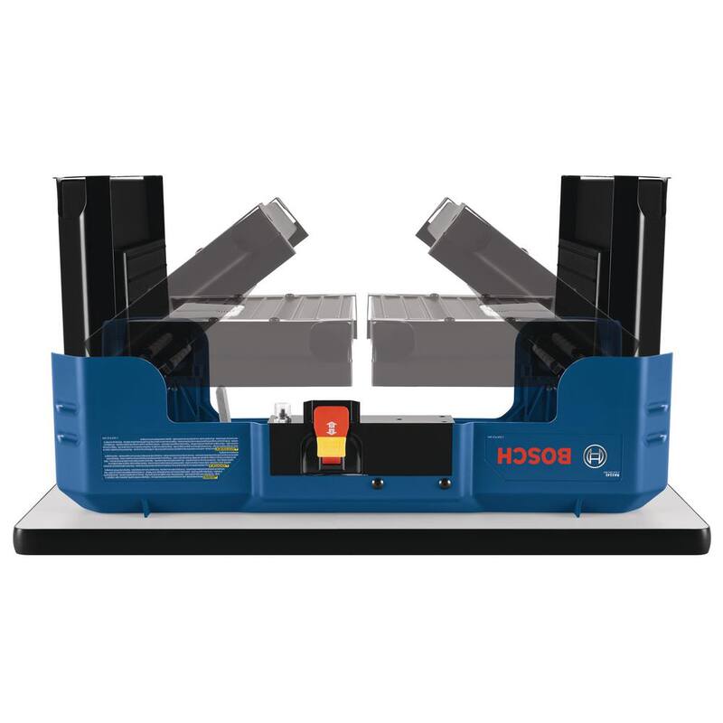 Enrutador Bosch de 12 amperios y 2-1/4 HP con mesa fija de enrutador de bonificación - 1617EVS+RA1141