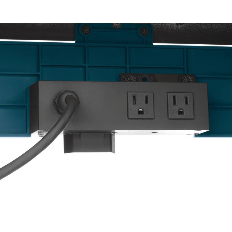 Mesa de enrutador de aluminio con cable de 15 amperes de Bosch de 27 pulgadas x 18 pulgadas con un enrutador de base fija de velocidad variable de 2.25 HP con cable de 12 amperes de bonificación - RA1181+1617EVS