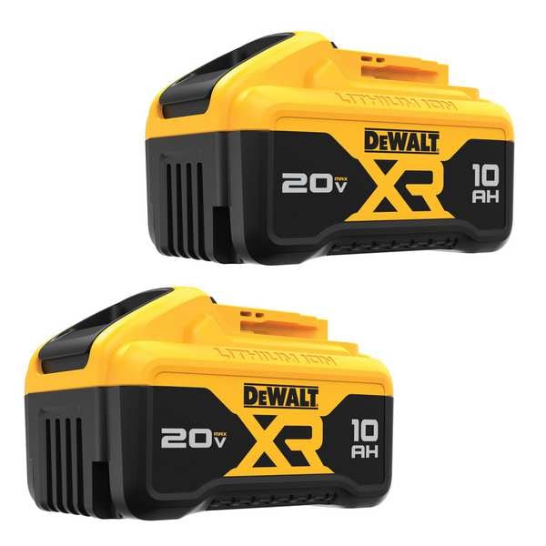 Dewalt 20V MAX* XR(R) 10.0Ah Lithium Ion Battery (2 PK) - DCB210-2