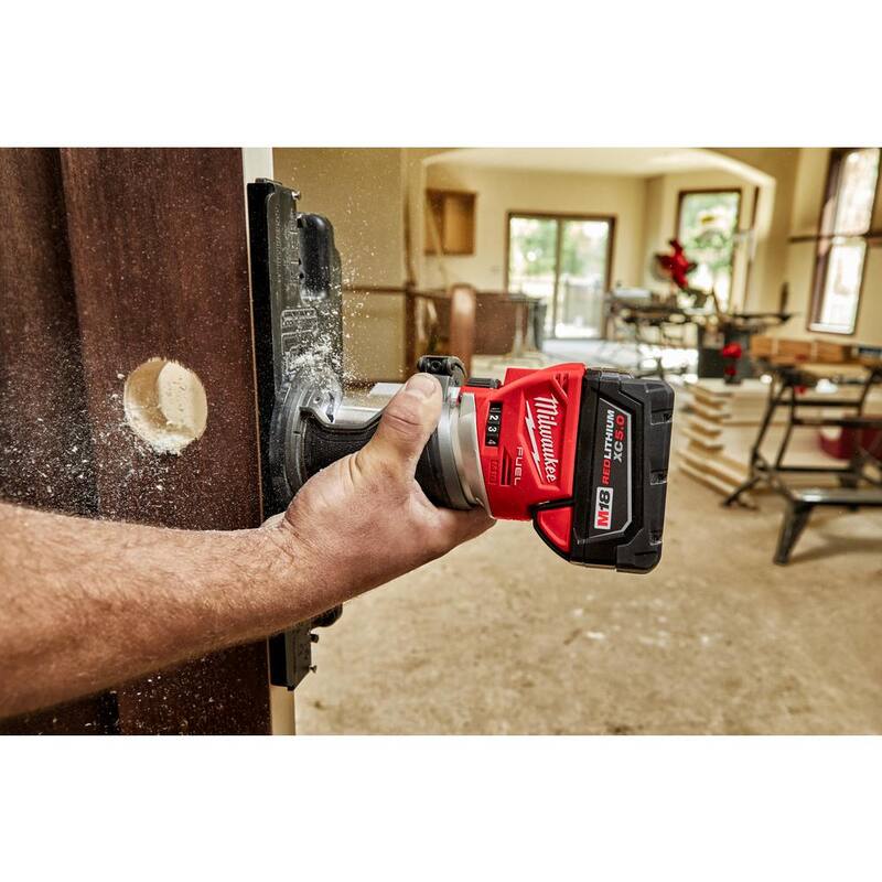 Set de 2 herramientas inalámbricas Milwaukee M18 FUEL 18V de enrutador compacto y sierra de calar sin escobillas de iones de litio (solo herramientas) - 2723-20-2737-20