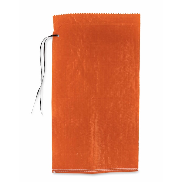 Durasack 14 in. x 26 in. Empty Sand Bags with Tie Strings, Orange, 1000PK - SB-1426ORG
