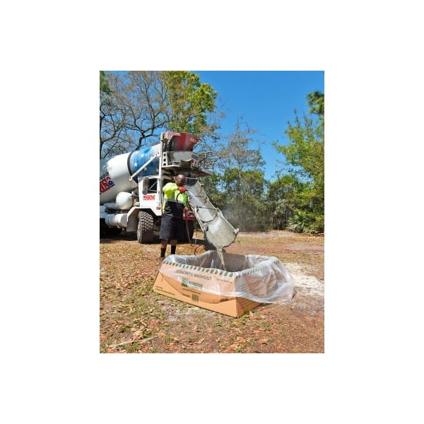 Ultratech UltraTech Ultra-Concrete Washout Berm, Economy Model, 48in x 48in, Brown - 3516