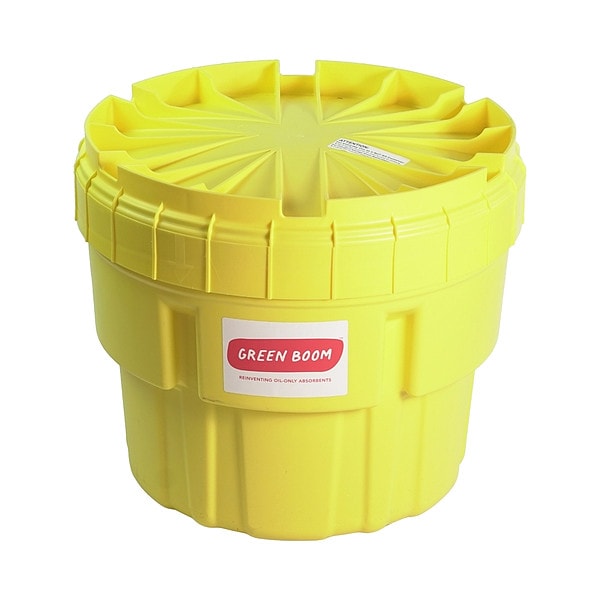 Green Boom Spill Kit, 11 gal Volume Absorbed per Kit, 20 gal Capacity, Drum, Beige - SK010M