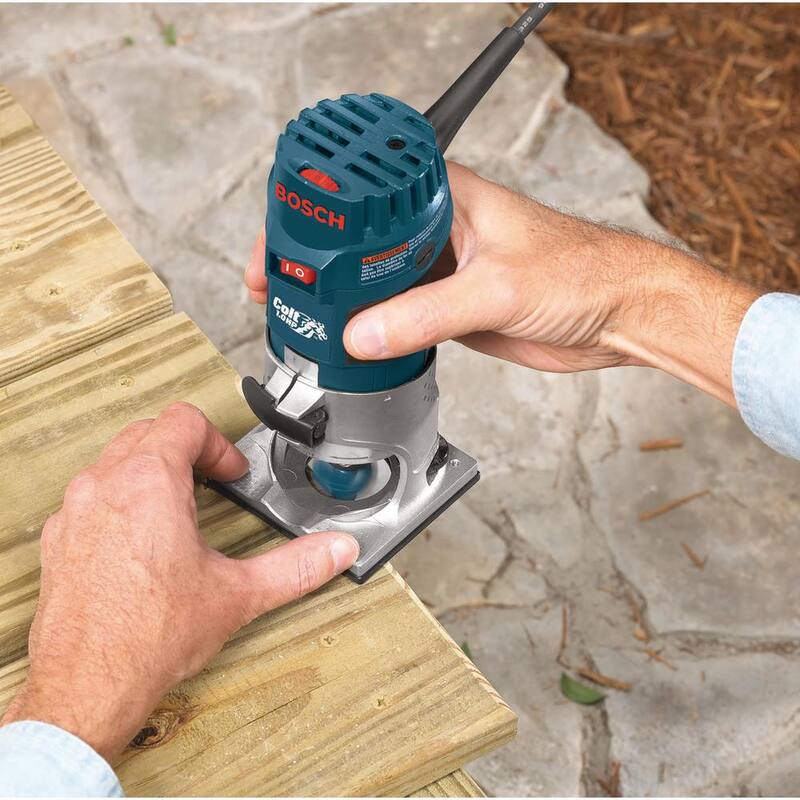 Enrutador de base fija con velocidad variable de 5.6 amperes y 1.0 HP de Bosch de 120 volts - PR20EVS