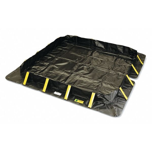 Enpac Spill Berm, 12 ft.Lx26 ft.Wx1 ft.H, Black - 48-12261-BK-SU