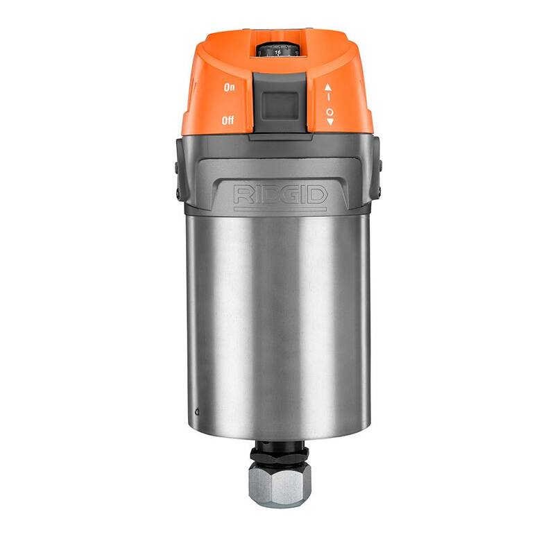 Enrutador de base fija con cable de 1/2 pulg. RIDGID de 11 amperes y 2 HP - R22002