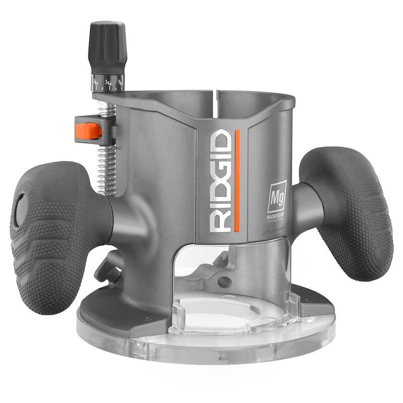 Enrutador de base fija con cable de 1/2 pulg. RIDGID de 11 amperes y 2 HP - R22002