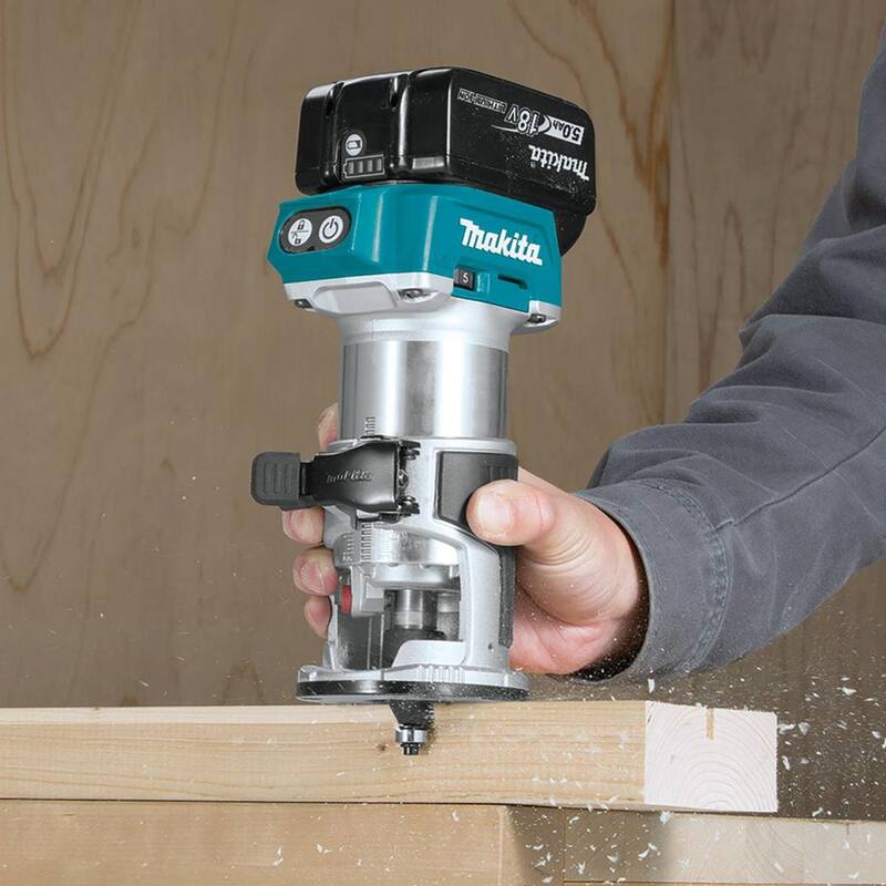 Kit de enrutador compacto inalámbrico sin escobillas de 18V LXT de 5.0 Ah de iones de litio - XTR01T7
