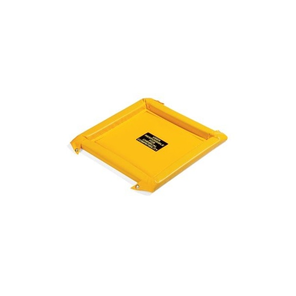 Pig PIG FlexBerm Spill Containment Pad Yellow Without Grates 2.7' L x 2.7' W x 2" H - PAK723-YW-WOG