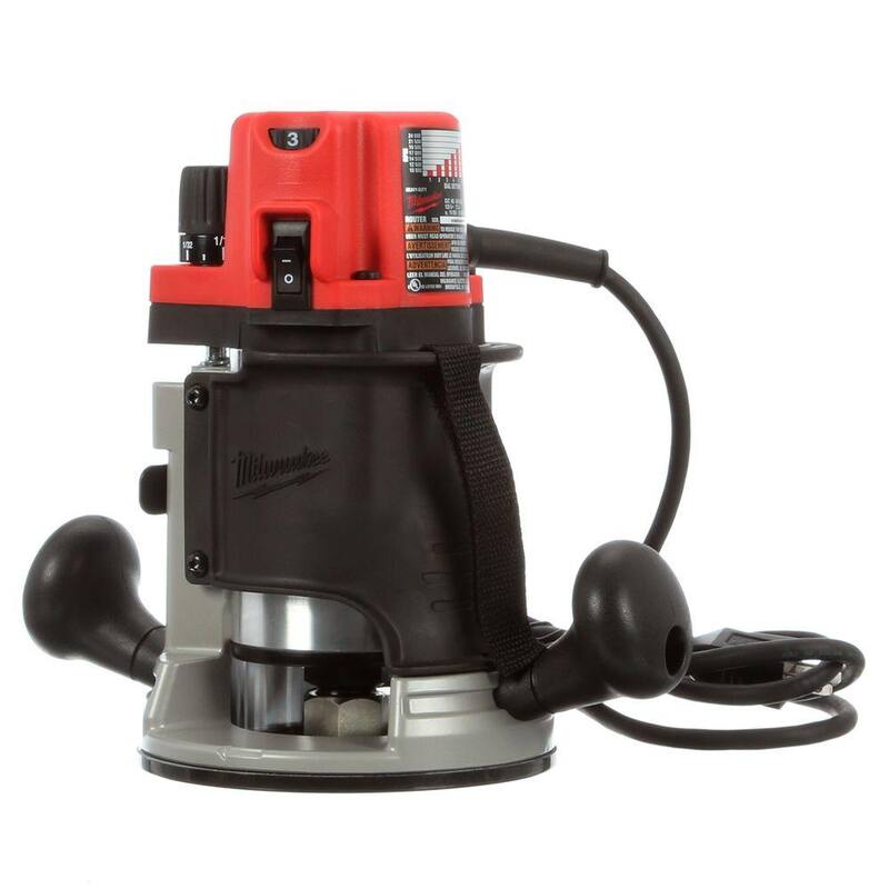Enrutador Milwaukee de 13 amperes con cable y 2-1/4 pulgadas de potencia máxima EVS BodyGrip - 5616-20