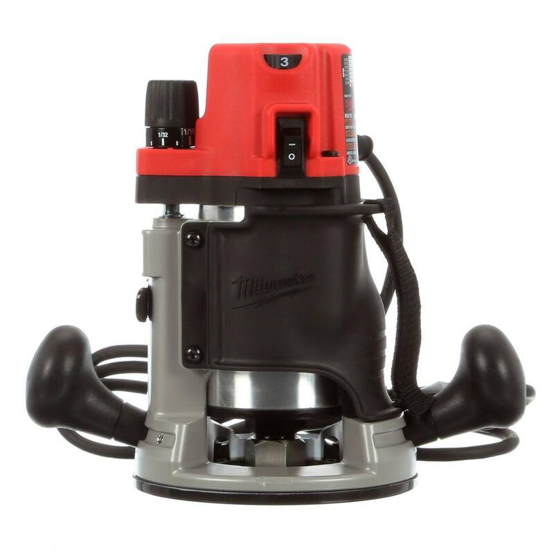 Enrutador Milwaukee de 13 amperes con cable y 2-1/4 pulgadas de potencia máxima EVS BodyGrip - 5616-20