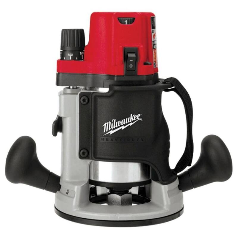 Enrutador Milwaukee de 13 amperes con cable y 2-1/4 pulgadas de potencia máxima EVS BodyGrip - 5616-20