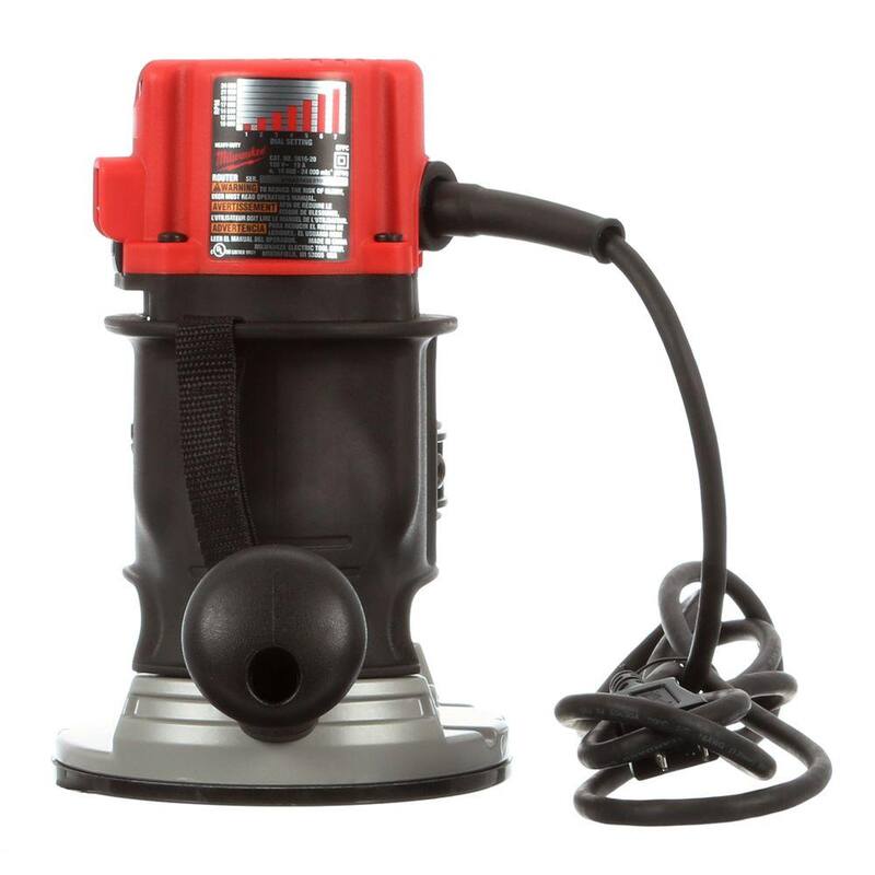 Enrutador Milwaukee de 13 amperes con cable y 2-1/4 pulgadas de potencia máxima EVS BodyGrip - 5616-20