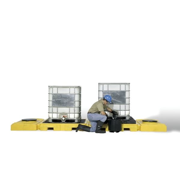 Ultratech Spill Pallet, 280 gal Spill Capacity, 0 Drums, 9,000 lb Load Capacity, Polyethylene - 1165