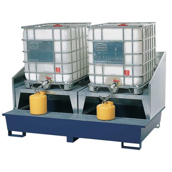 Denios IBC Dispensing Station, 385 gal Spill Capacity, 10,000 lb. Load Capacity, Steel - K17-8005