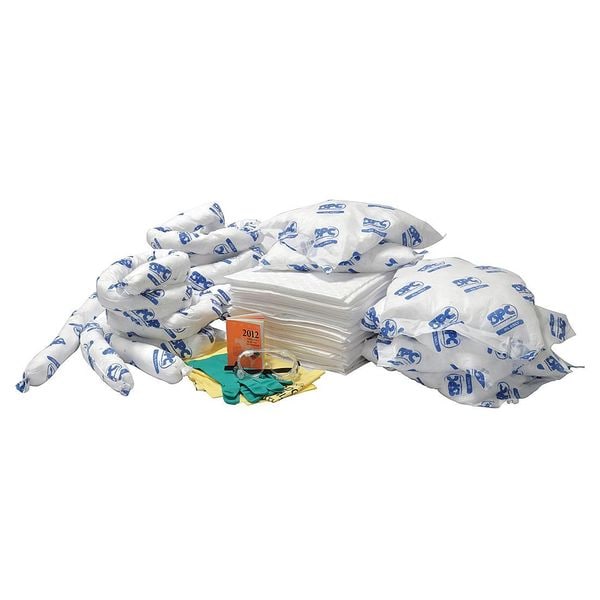 Brady Spill Kit Refill, 23 gal Volume Absorbed per Kit, Bag, White - SC-CABINET-OF