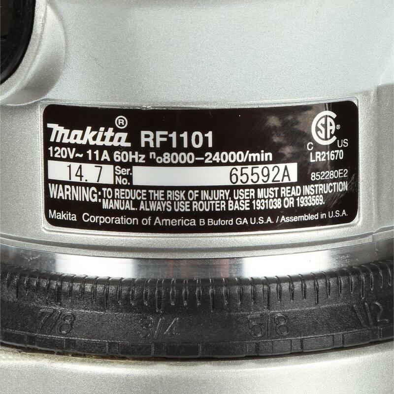Kit de Router Makita de 2-1/4 HP con Base de Inmersión - RF1101KIT2