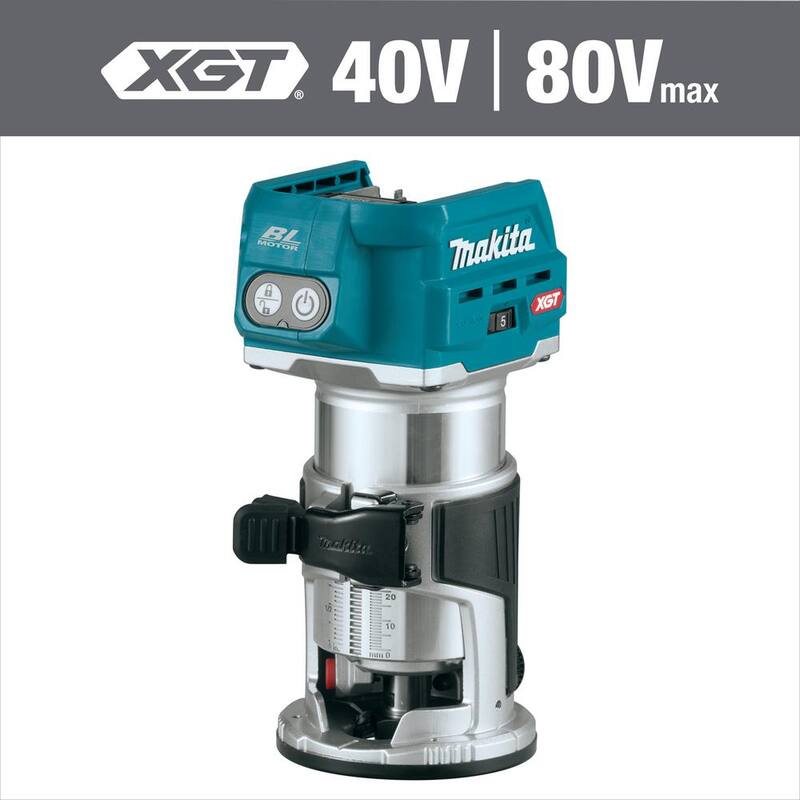 Enrutador compacto inalámbrico sin escobillas Makita 40V max XGT (Herramienta solamente) - GTR01Z