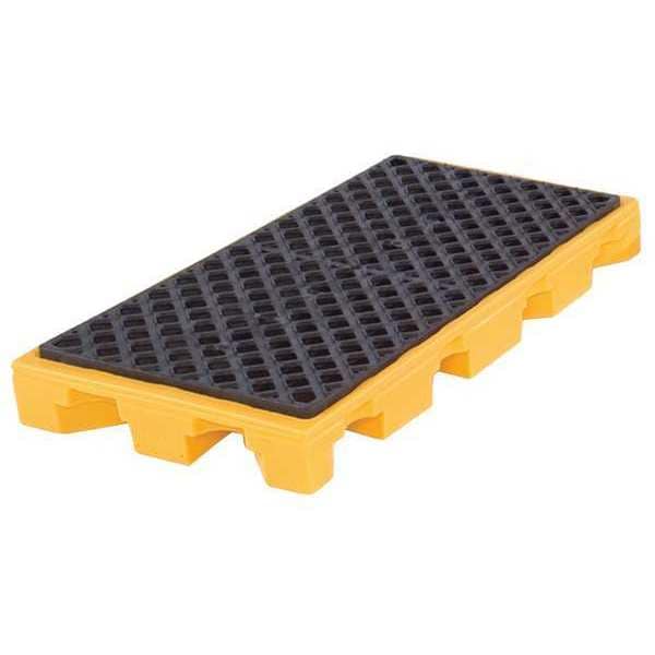 Ultratech Drum Spill Deck, 22 Gallon Spill Capacity, 2 Drums, 3,000 lb Load Capacity, Polyethylene, 5 3/4 Ht - 1086