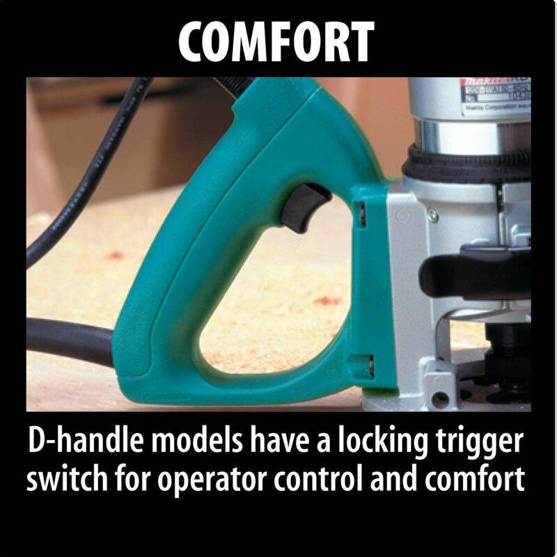Enrutador de mango en D Makita de 11 amperes y 2-1/4 HP - RD1101