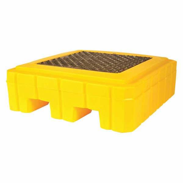 Ultratech Spill Pallet, 62 gal Spill Capacity, 1 Drums, 800 lb Load Capacity, Polyethylene - 9606
