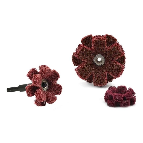Superior Abrasives Superior Abrasives Satin Finishing Star Eyelet 1-1/2" Aluminum Oxide Medium - 42806