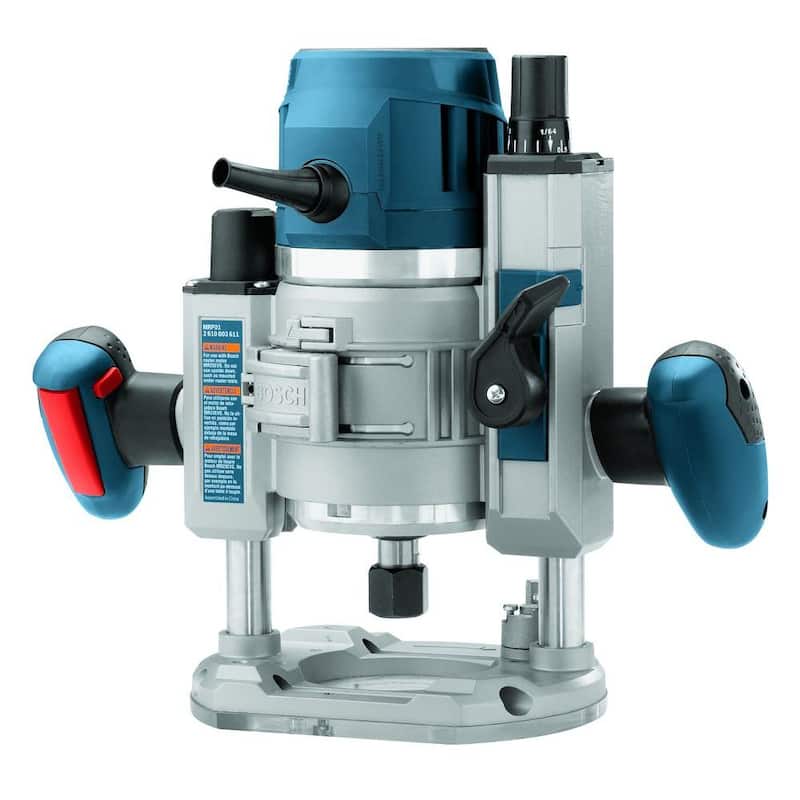 Enrutador de base de inmersión con luz LED Bosch de 15 amperes y 2.3 HP con velocidad variable electrónica de 3-1/2 pulgadas - MRP23EVS