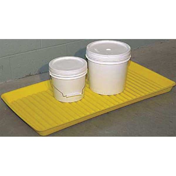Eagle Mfg Containment Utility Tray, 5 gal Spill Capacity, Polyethylene - 1677BLK