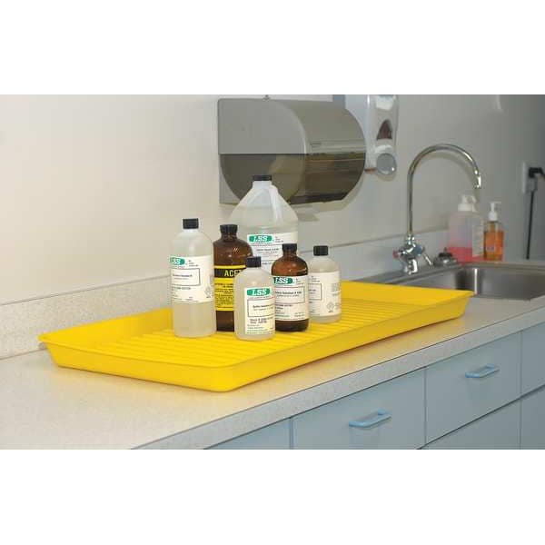 Eagle Mfg Containment Utility Tray, 5 gal Spill Capacity, Polyethylene - 1677BLK