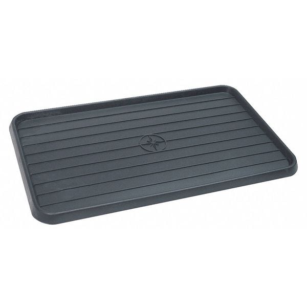 Funnel King Spill Tray, 25 in L x 15 in W, Polypropylene, .75 Gallon Spill Capacity, Indoor/Outdoor, Black - 40098