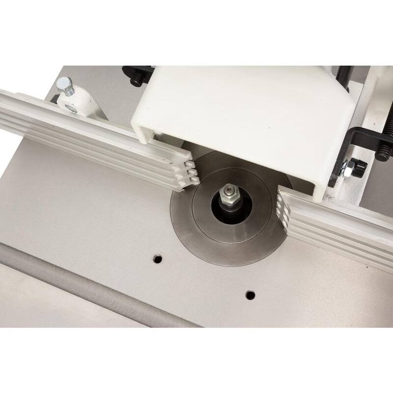 Router de base fija de 15 amperios y 1-1/2 HP, monofásico, conectado a 115/230 voltios, JWS-20CS Spindle Shaper, con soporte de piso - JT9-724020