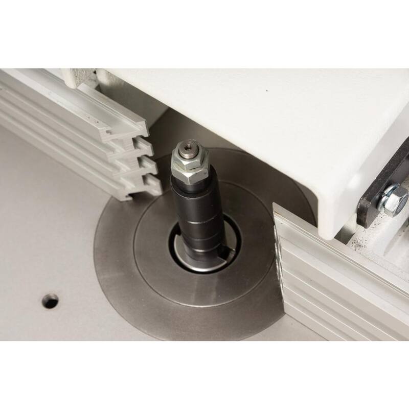 Router de base fija de 15 amperios y 1-1/2 HP, monofásico, conectado a 115/230 voltios, JWS-20CS Spindle Shaper, con soporte de piso - JT9-724020