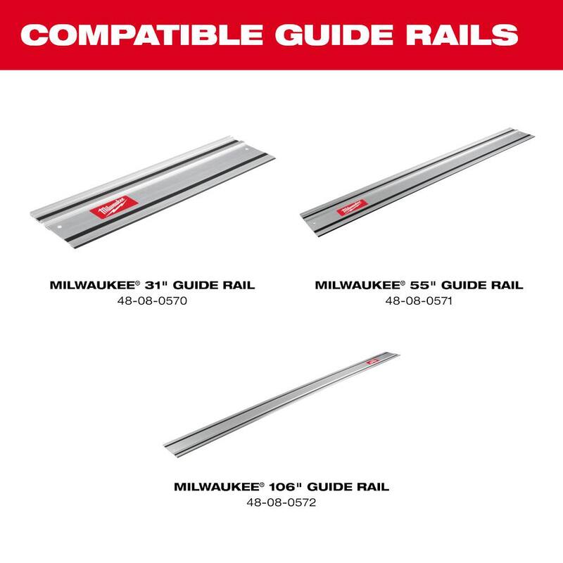 Enrutador inalámbrico Milwaukee M18 FUEL de 18V de ion de litio sin escobillas de 1/2 pulgada (herramienta solamente) con adaptador de guía - 2838-20-48-11-2838