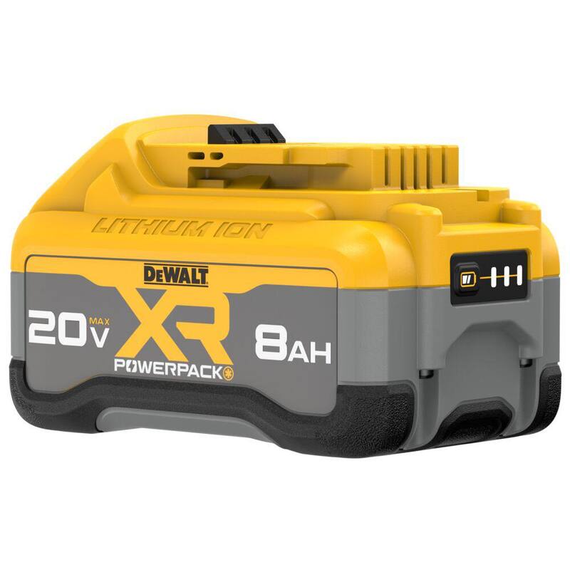 Enrutador sumergible inalámbrico sin escobillas DEWALT 20-Volt MAX XR de 2-1/4 caballos de fuerza pico de iones de litio con paquete de batería 20-Volt MAX XR 8.0 Ah - DCW620BWDCB2108