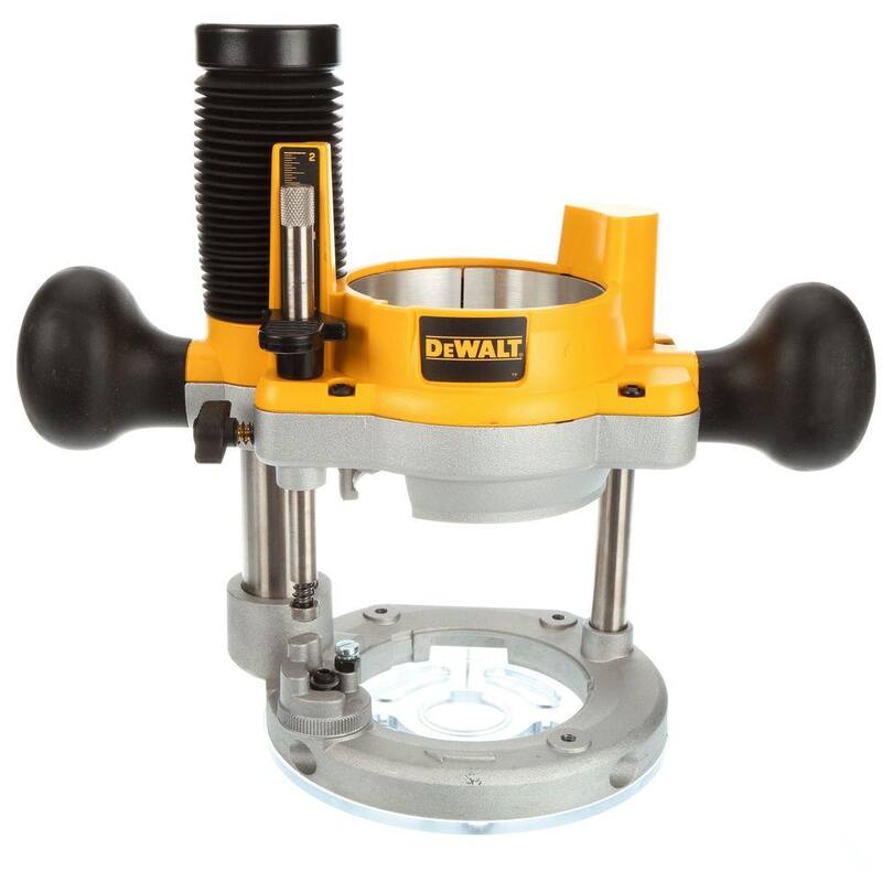 Kit de Combo de Router Fijo / de Inmersión DEWALT de 11 Amperes con Base Fija de 1-3/4 Caballos de Fuerza - DW616PK
