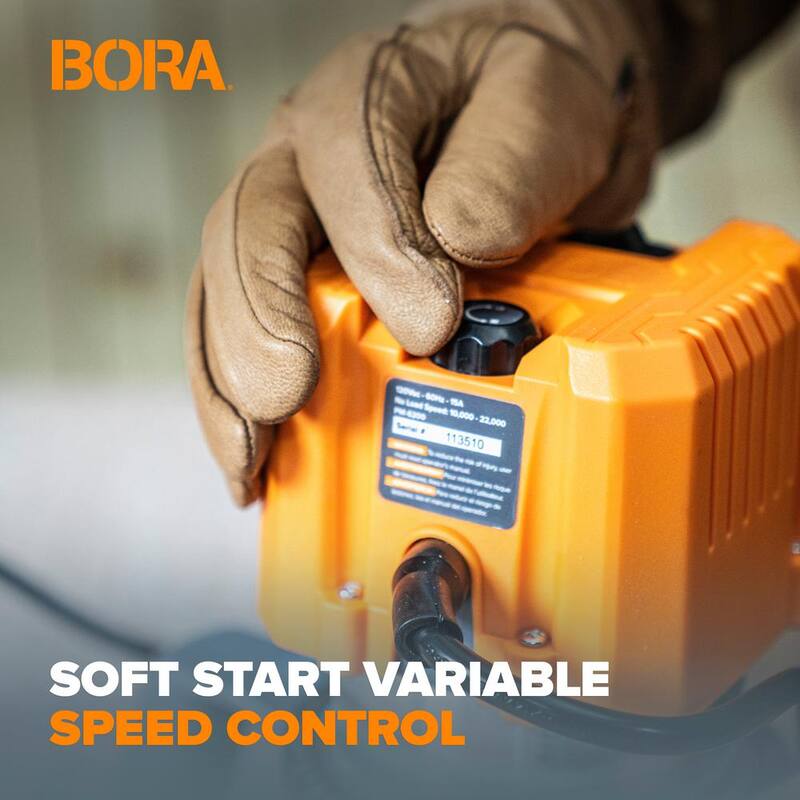 Motor de enrutador compacto con arranque suave de 15 amperes y 3.25 HP con velocidad variable - PM-6200