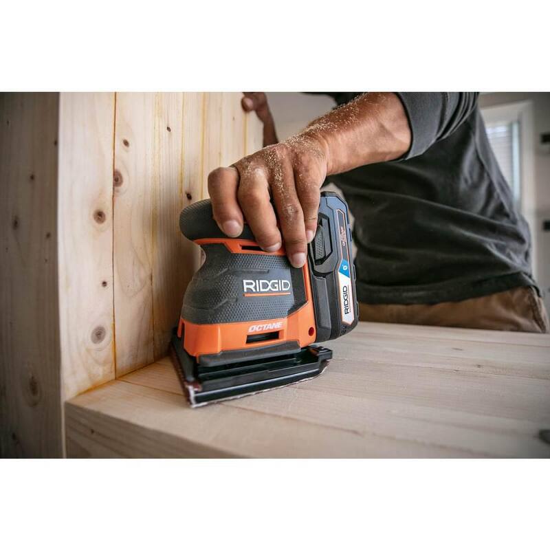 Juego de Combo de 2 Herramientas RIDGID 18V OCTANE Brushless Inalámbricas con Router de Base Fija Compacto y Lijadora de 3 Velocidades de 1/4 de Hoja (Solo Herramientas) - R860443B-R86064B