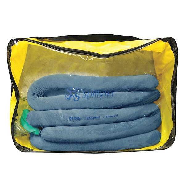 Spilfyter Spill Kit, 13 gal Volume Absorbed per Kit, Bag, Blue, 24 - 311002