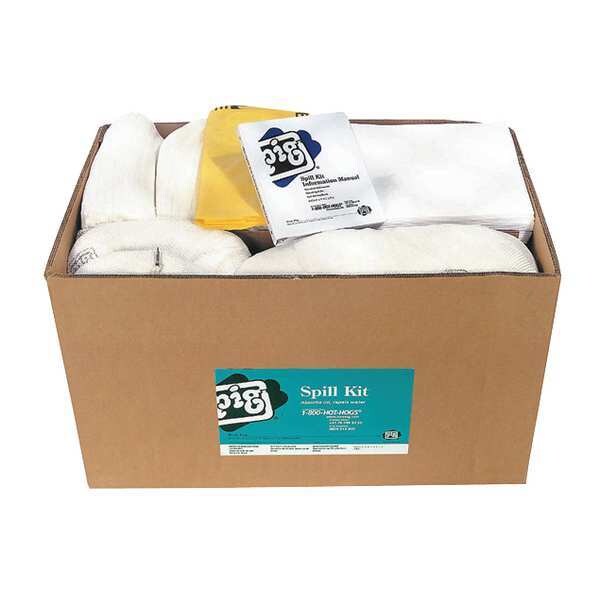 Pig Spill Kit Refill, 74 gal Volume Absorbed per Kit, Not Applicable Capacity, Box, White, 138 - KITR403
