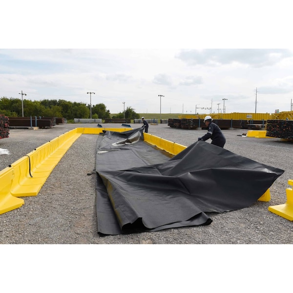 Ultratech Ultra-Containment Wall M2, 1 ft System Liner 30 mil Textured PE 34' X 64', Liner Only - 8887
