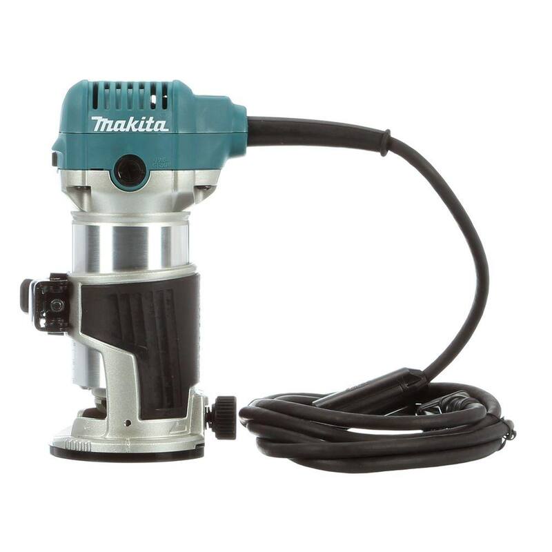 Enrutador compacto con base fija de 6.5 amperios y 1-1/4 HP de Makita con accesorio de extracción de polvo, RT0700C, RT0701C, XTR01 - RT0701C195559-1