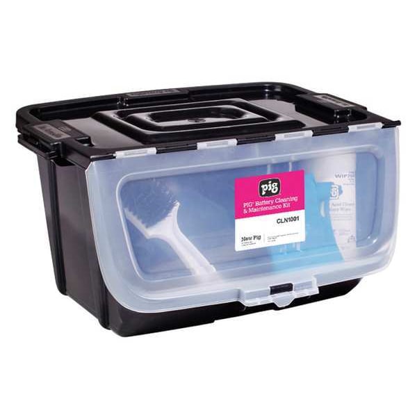 Pig Spill Kit, 16 oz Volume Absorbed per Kit, Not Applicable Capacity, Box, Black, 59 - CLN1001