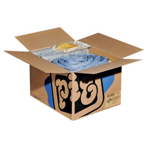 Pig Spill Kit Refill, 21 gal Volume Absorbed per Kit, Not Applicable Capacity, Box, Blue/Gray, 44 - RFL236