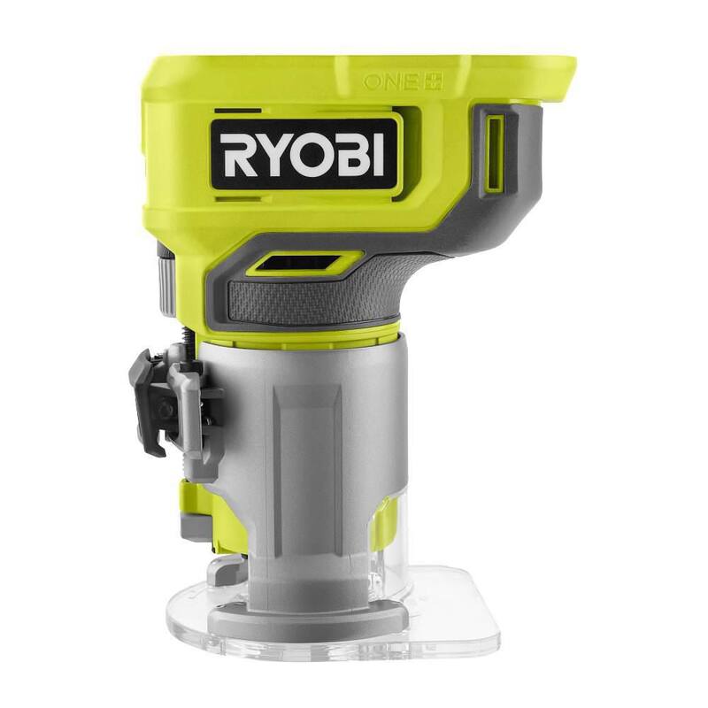 Juego de enrutador compacto RYOBI ONE+ 18V con batería de 2.0 Ah, cargador y batería de alto rendimiento de 6.0 Ah (paquete de 2) - PCL424K1-PBP2007