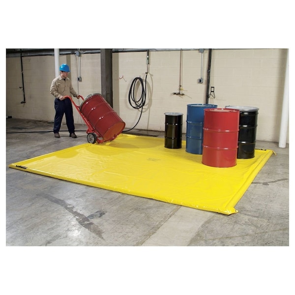 Pig PIG FlexBerm Spill Containment Pad 11.5' L x 10.5' W x 2" H - PAK936