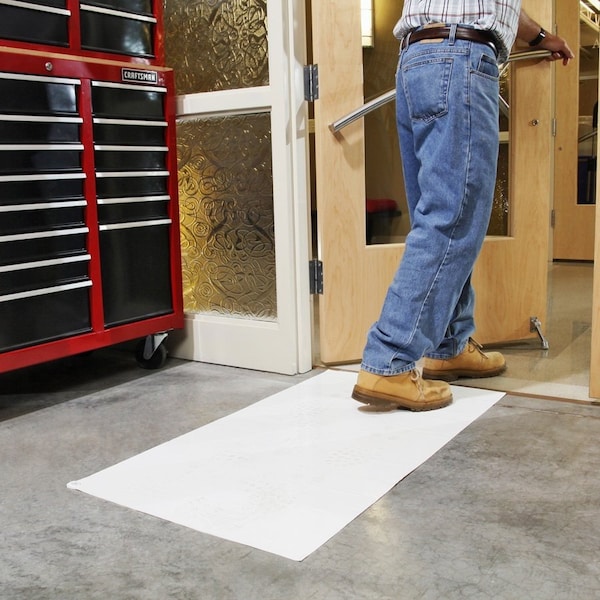 Pig PIG Sticky Steps Mat 120 sheets/case, 30 sheets/pad, 4 pads/case White 36" L x 24" W, 120PK - MAT195-WH