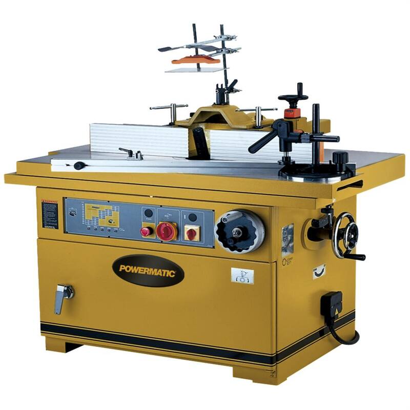 Powermatic TS29 Shaper, 18.5 Amp 7.5 HP 3 PH 230-Volt/460-Volt con Mesa Deslizable y Router de Base Fija con Cable - 1791284