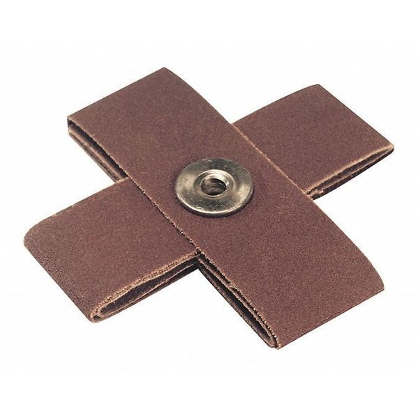 Superior Abrasives Cross Pad, 1.5x1.5x1/2, A/O, Grit 80 - A017143